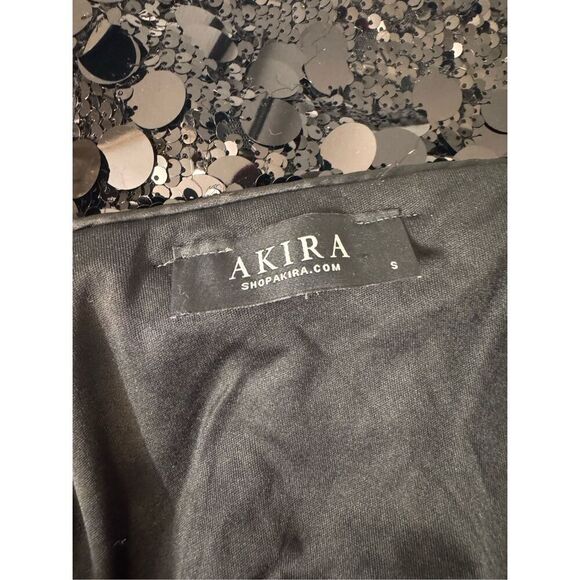 Akira black sequin mini dress size small - Picture 8 of 8